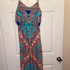 Pink Owl Maxi Dress/Never Worn